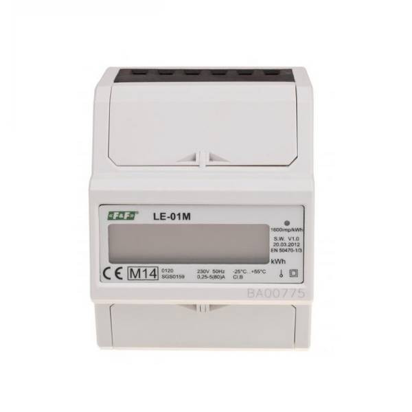 Licznik energii LE-01M elektrycznej   MODBUS RS-485 - jednofazowy