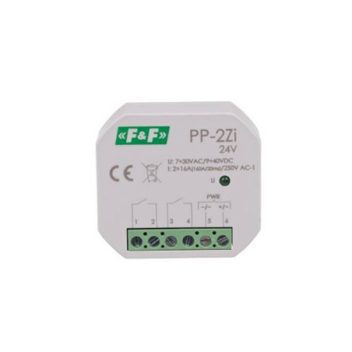 Przekaźnik elektromagnetyczny PP-2Z-LED-24V