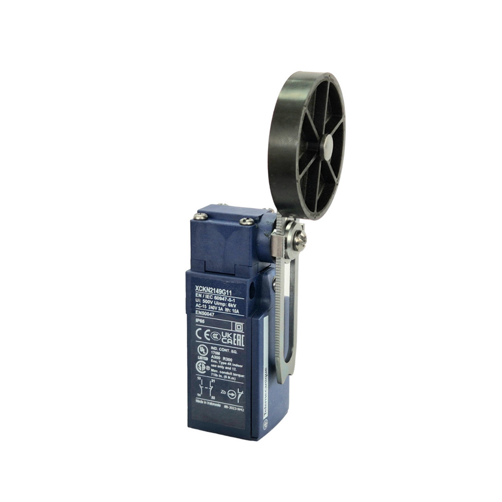 Łącznik krańcowy XCKN2149G11 ramie zmienne z rolką 50mm