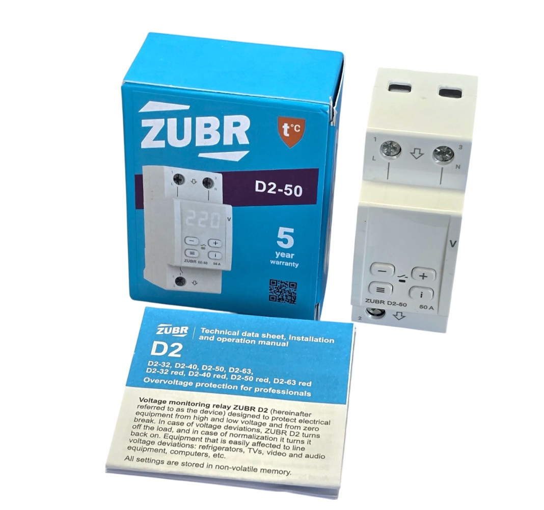 Przekaźnik napięciowy ZUBR D2-50 50A