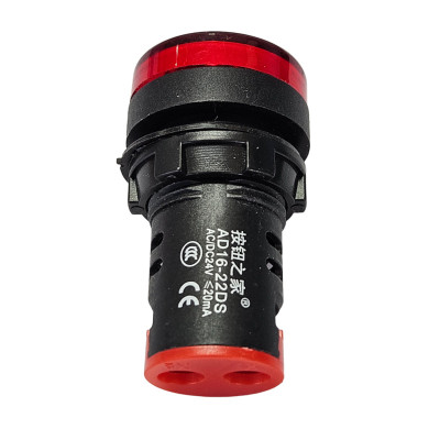 Lampka F22-L-R/24 czerwona 24V AC/DC AD16-22D