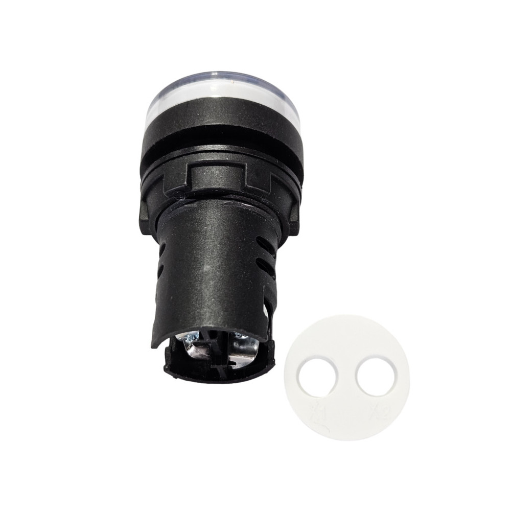 Lampka F22-L-W/24 biała 24V AC/DC AD16-22D