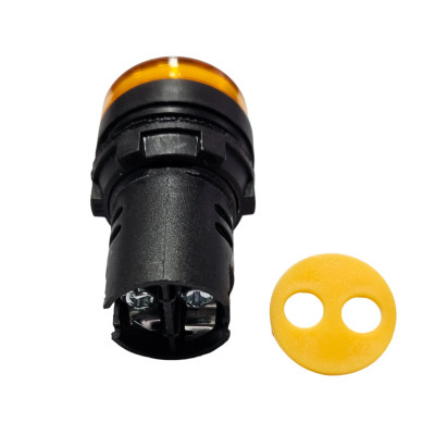 Lampka F22-L-Y/12 żółta 12V AC/DC AD16-22D