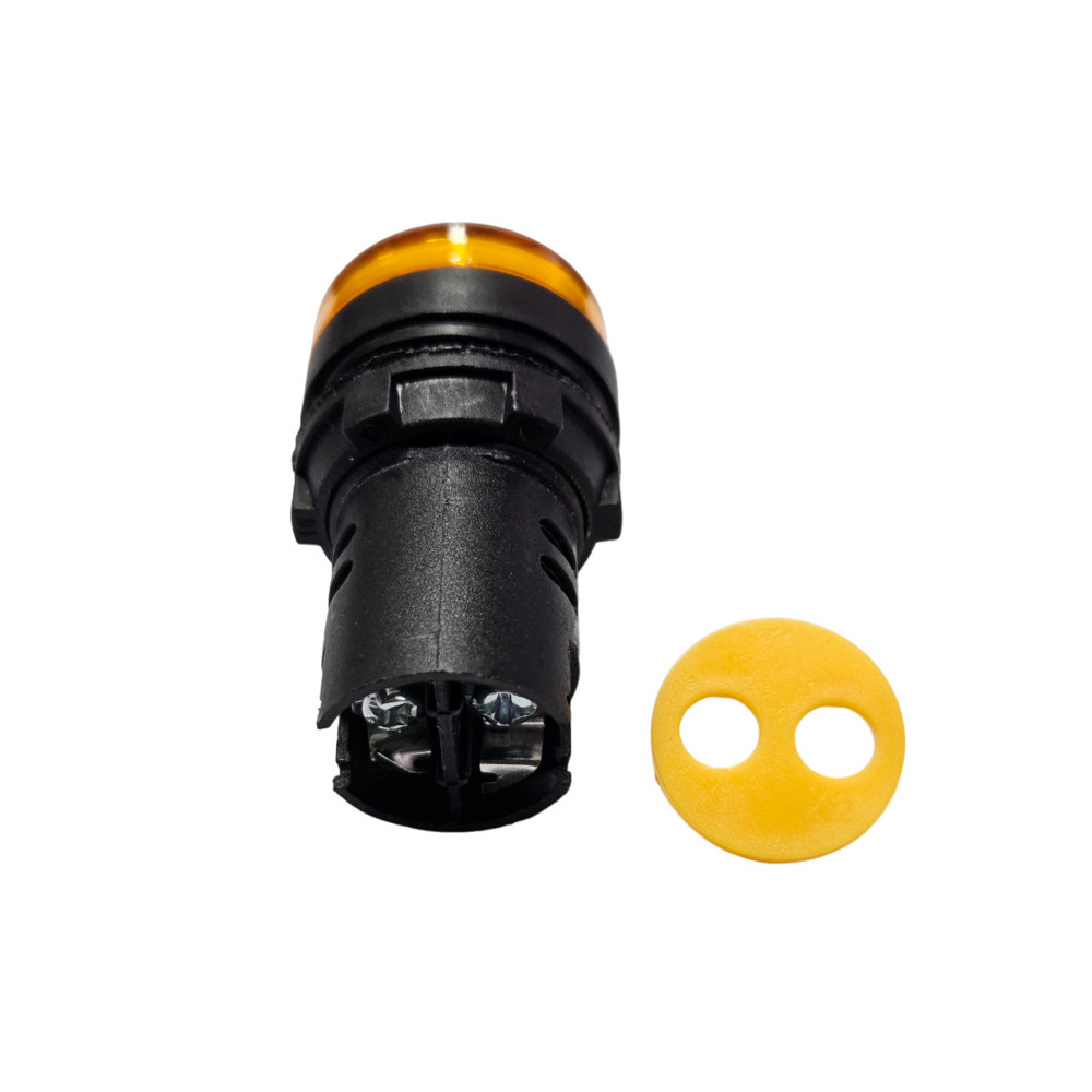 Lampka F22-L-Y/12 żółta 12V AC/DC AD16-22D