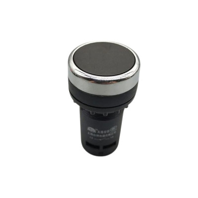 Przycisk F22-D-K/11 płaski, czarny 1NO+1NC 22mm LAY39D-11