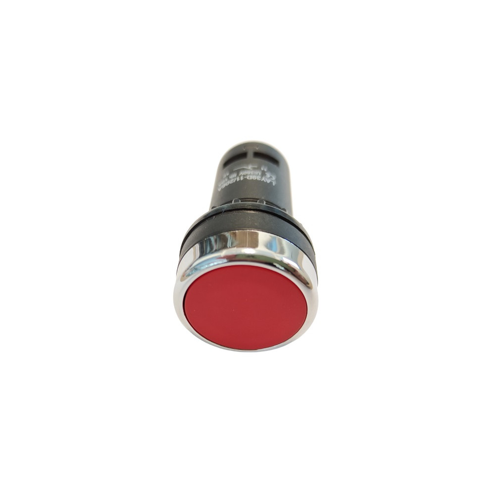 Przycisk F22-D-R/11 płaski, czerwony 1NO+1NC 22mm LAY39D-11