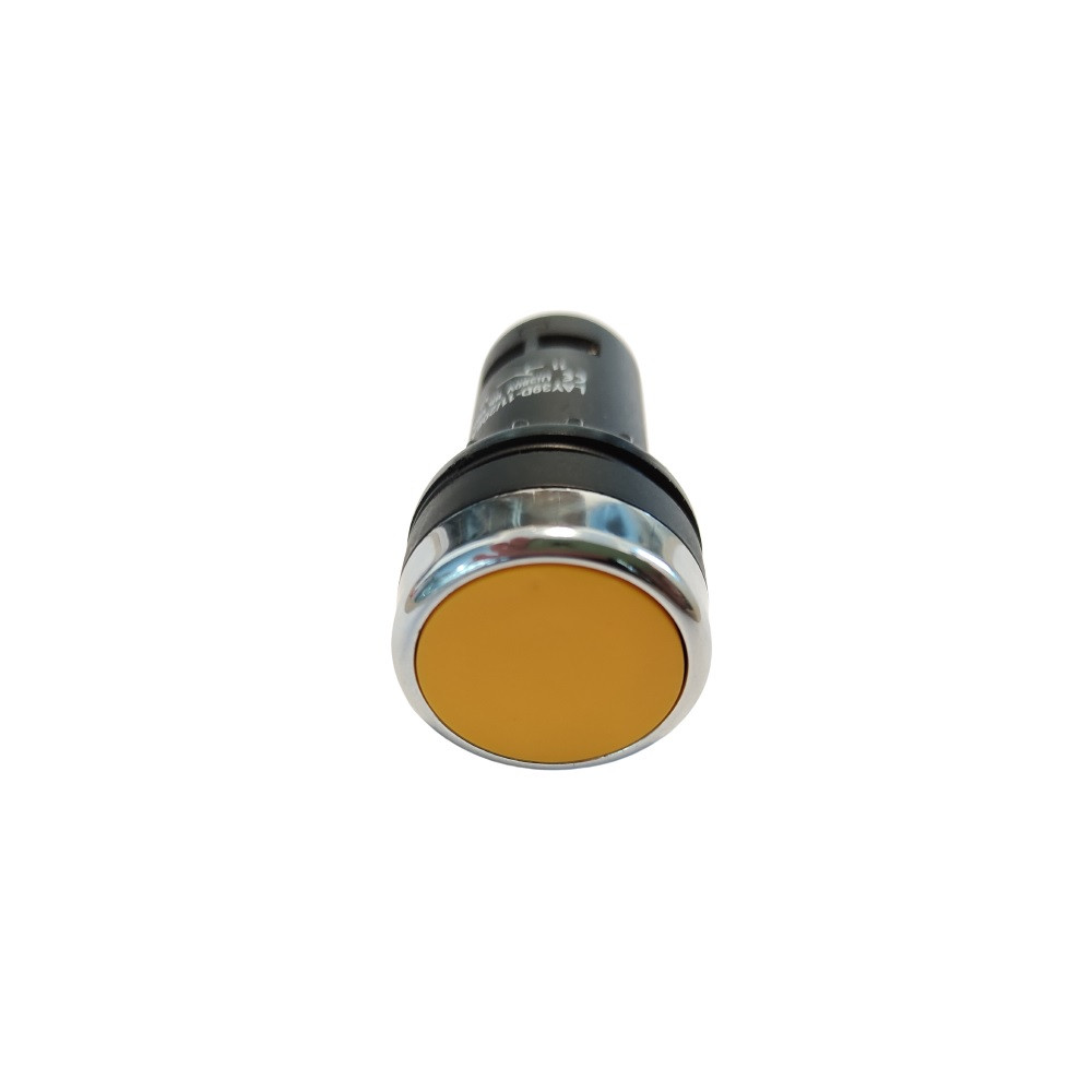 Przycisk F22-D-Y/11 płaski, żółty 1NO+1NC 22mm LAY39D-11