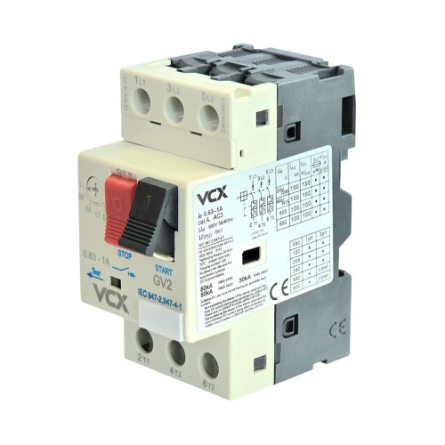 Wyłącznik silnikowy VCX GV2 0.63A-1.0A