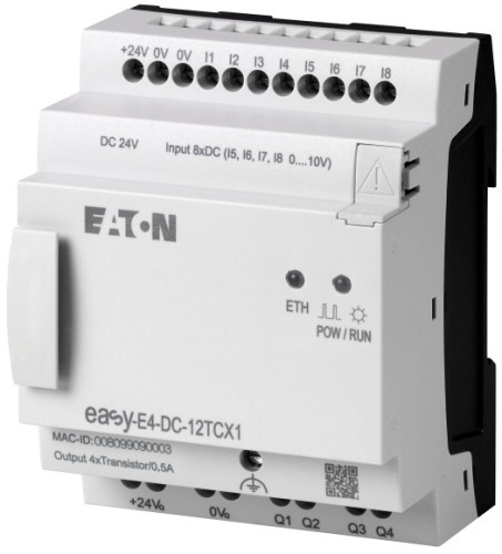 Sterownik EASY-E4-DC-12TCX1 8 we. 4 wy. 24V DC 197214
