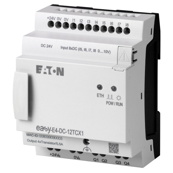 Sterownik EASY-E4-DC-12TCX1 8 we. 4 wy. 24V DC 197214