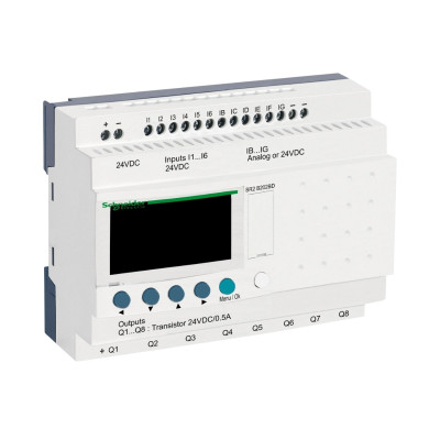 Sterownik Zelio 2 SR2B202BD 24V DC, 12 wejść,  8 wyjść