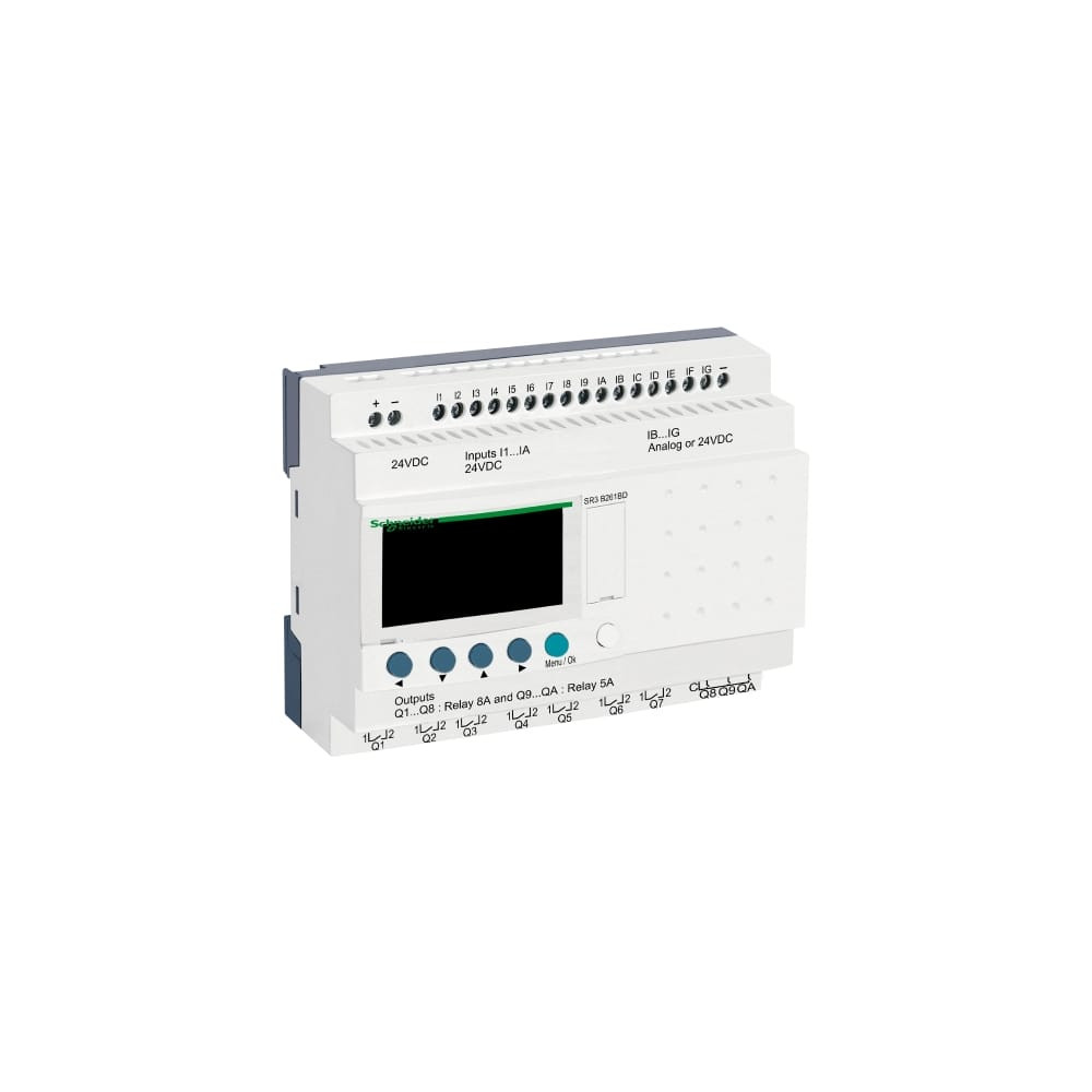 Sterownik Zelio 2 SR3B261BD 24V DC, 16 wejść, 10 wyjść