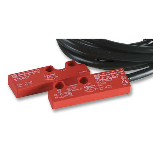 Łącznik magnetyczny 2 m, 1 NC + 1 NO, NC stopniowane XCSDMC5902