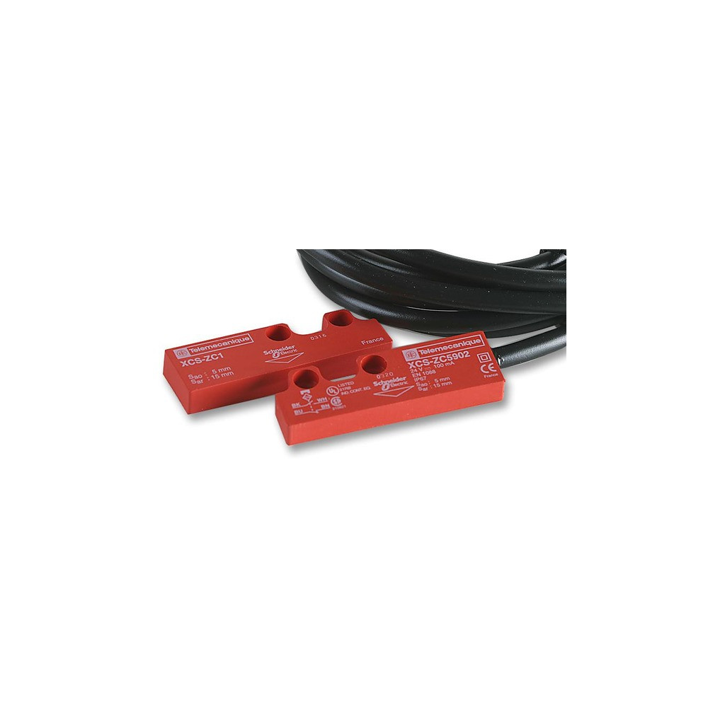 Łącznik magnetyczny 2 m, 1 NC + 1 NO, NC stopniowane XCSDMC5902
