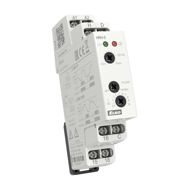 Przekaźnik HRH-5 poziomu cieczy 24-240 V AC/DC