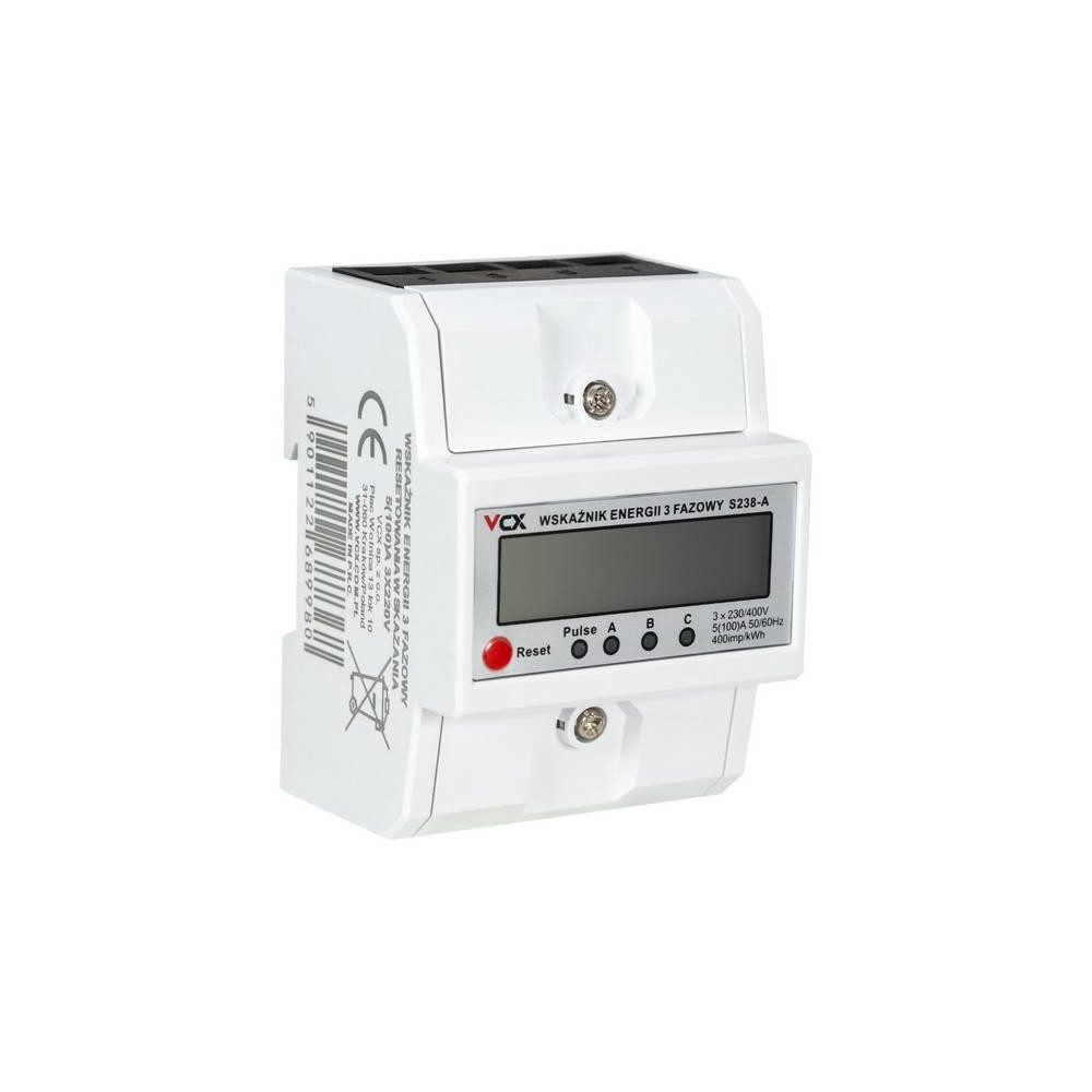 Miernik energii elektrycznej VCX S238A RESET