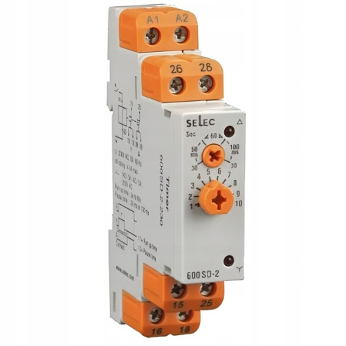 Przekaźnik czasowy 600SD-CU ( 230V AC, GWIAZDA - TRÓJKĄT )