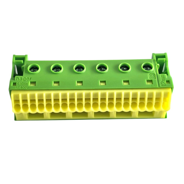 Blok samozaciskowy 63A QC zielony 26 przyłączy 33x105x105mm KN26E