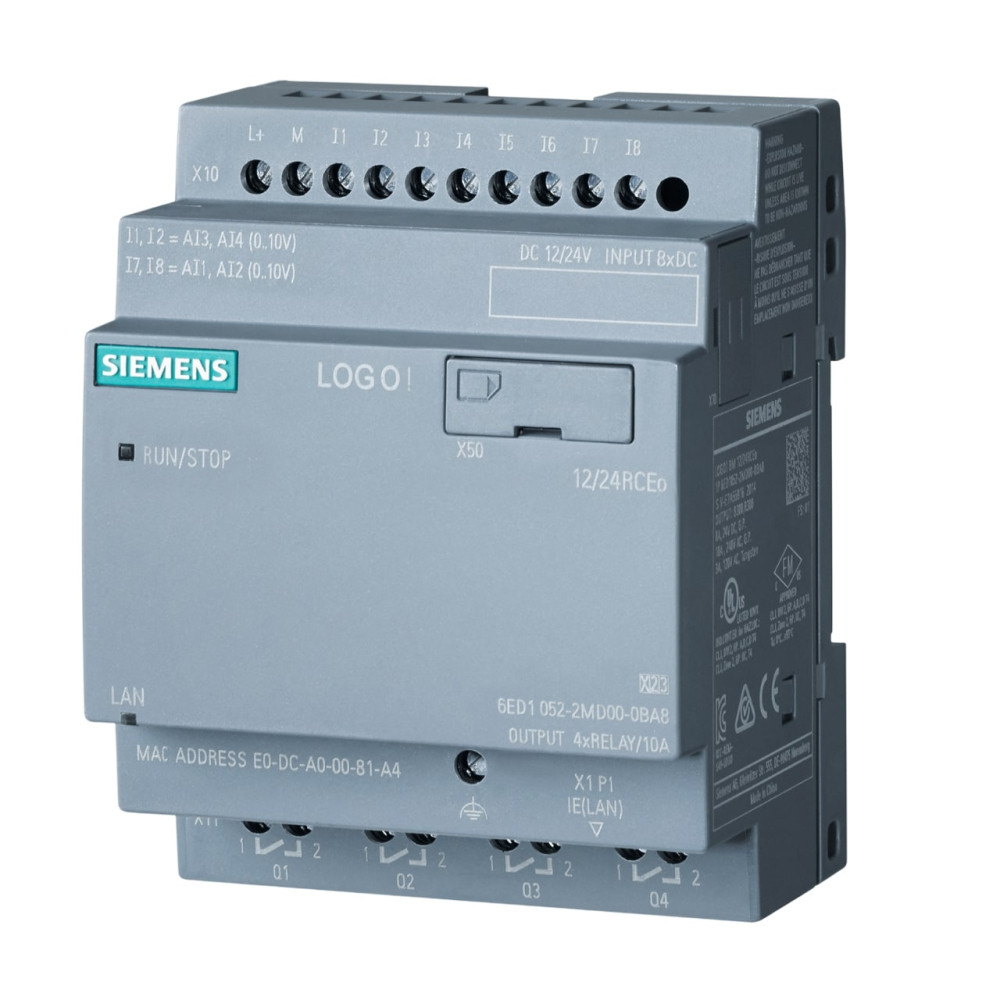 Sterownik LOGO! 6ED1052-2MD08-0BA2 12/24 RCEO 8we cyf. 4wy przek.
