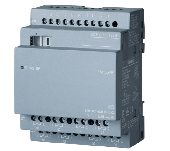 Rozszerzenie LOGO! 6ED1055-1NB10-0BA2 DM16 24R  V8 , 8x DI 24V, 8xDO przek.