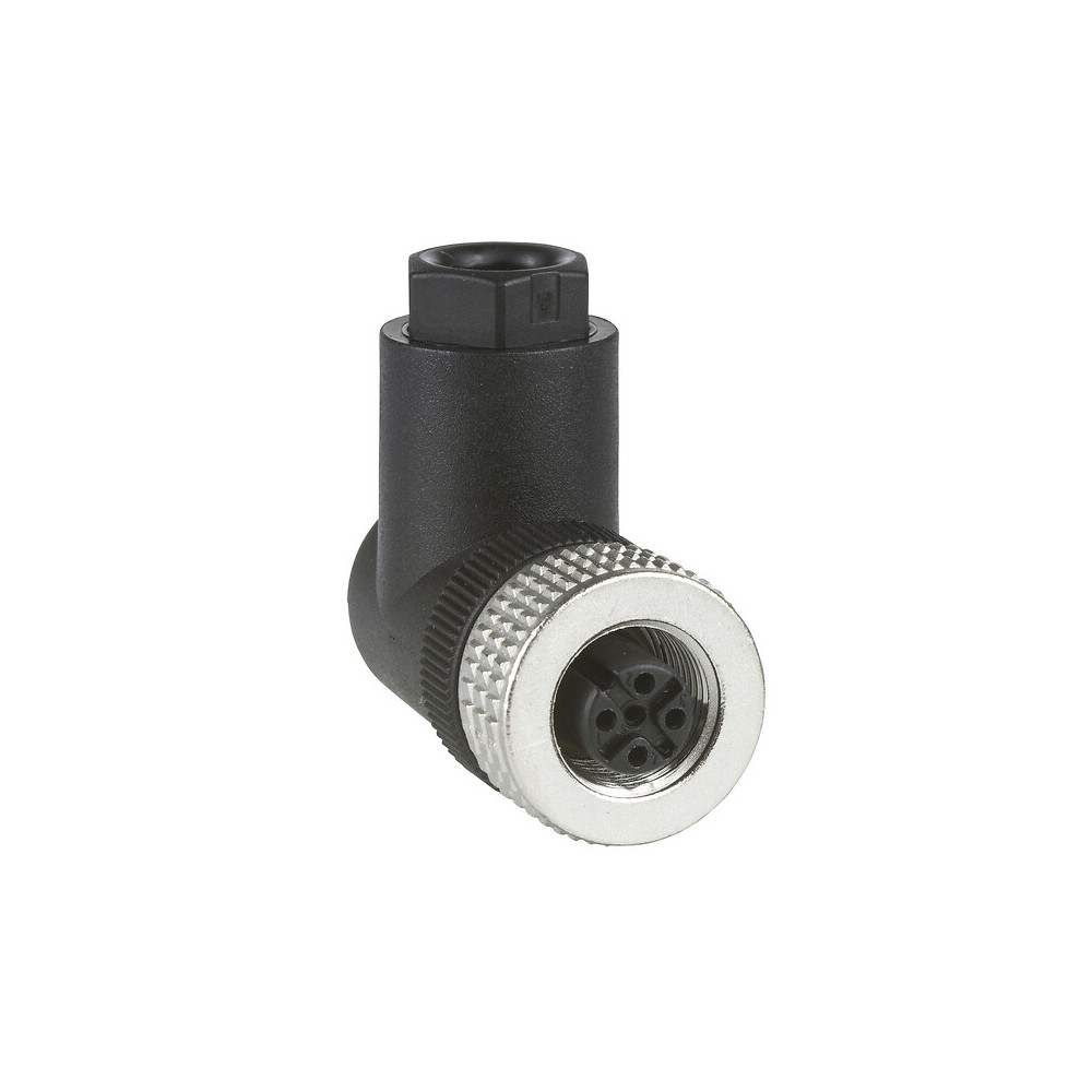 Złącze XZCC12FCM40B M12, 4-pinowe, żeńskie, kątowe wtykowe Pg7