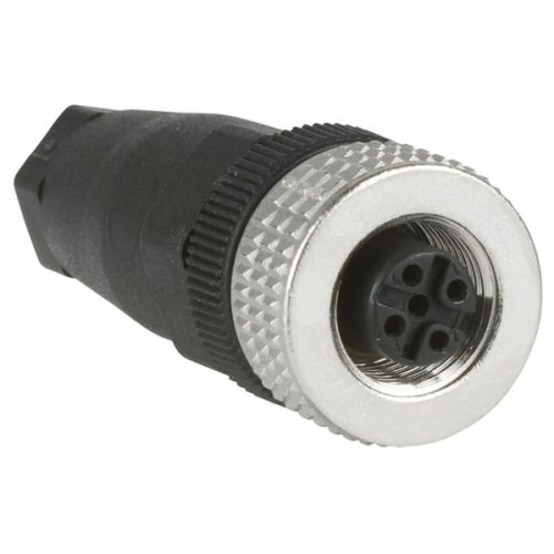 Złącze XZCC12FDM40B M12, 4-pinowe, żeńskie, proste wtykowe Pg7