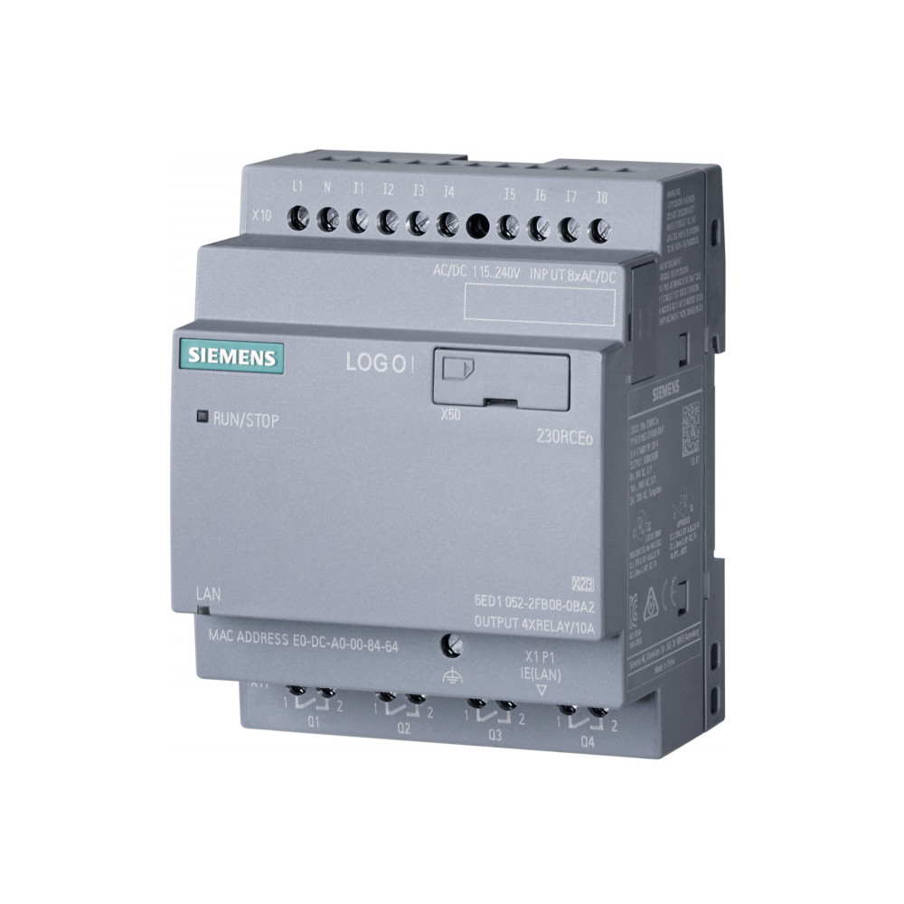 Sterownik LOGO! 6ED1052-2FB08-0BA2 230 RCEO 8we cyfr. 4wy przek.