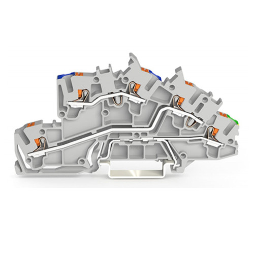 Złączka 2203-7646 piętrowa 2,5 mm2 N/L/PE szara