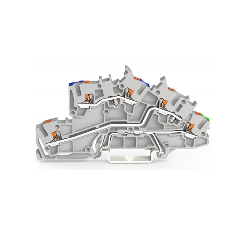 Złączka 2203-7646 piętrowa 2,5 mm2 N/L/PE szara