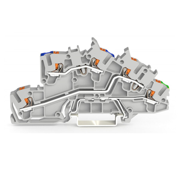 Złączka 2203-7646 piętrowa 2,5 mm2 N/L/PE szara