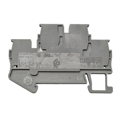 Złączka przelotowa 2‑poziomowa 1,5mm2 szara STTB 1,5 3031157