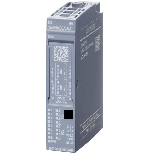 Moduł ET200 6ES7132-6BH00-0AA0 16wy/24V DC 0,5A 