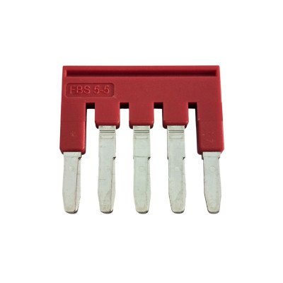 Mostek wtykany FBS 5-5 5 torowy czerwony 3030190