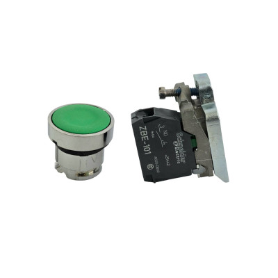 Przycisk XB4BA31 zielony ( 1NO ) 22mm samopowrót