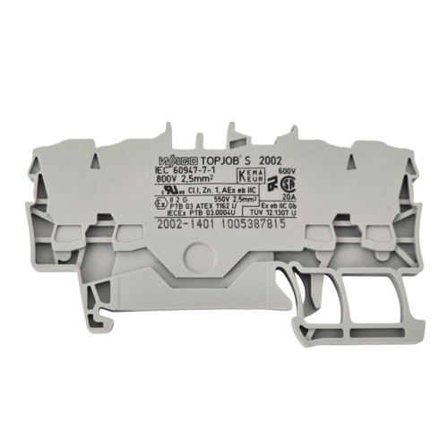 Złączka 2002-1401 4‑przewodowa 2,5mm2 szara