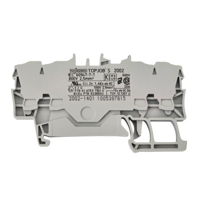 Złączka 2002-1401 4‑przewodowa 2,5mm2 szara