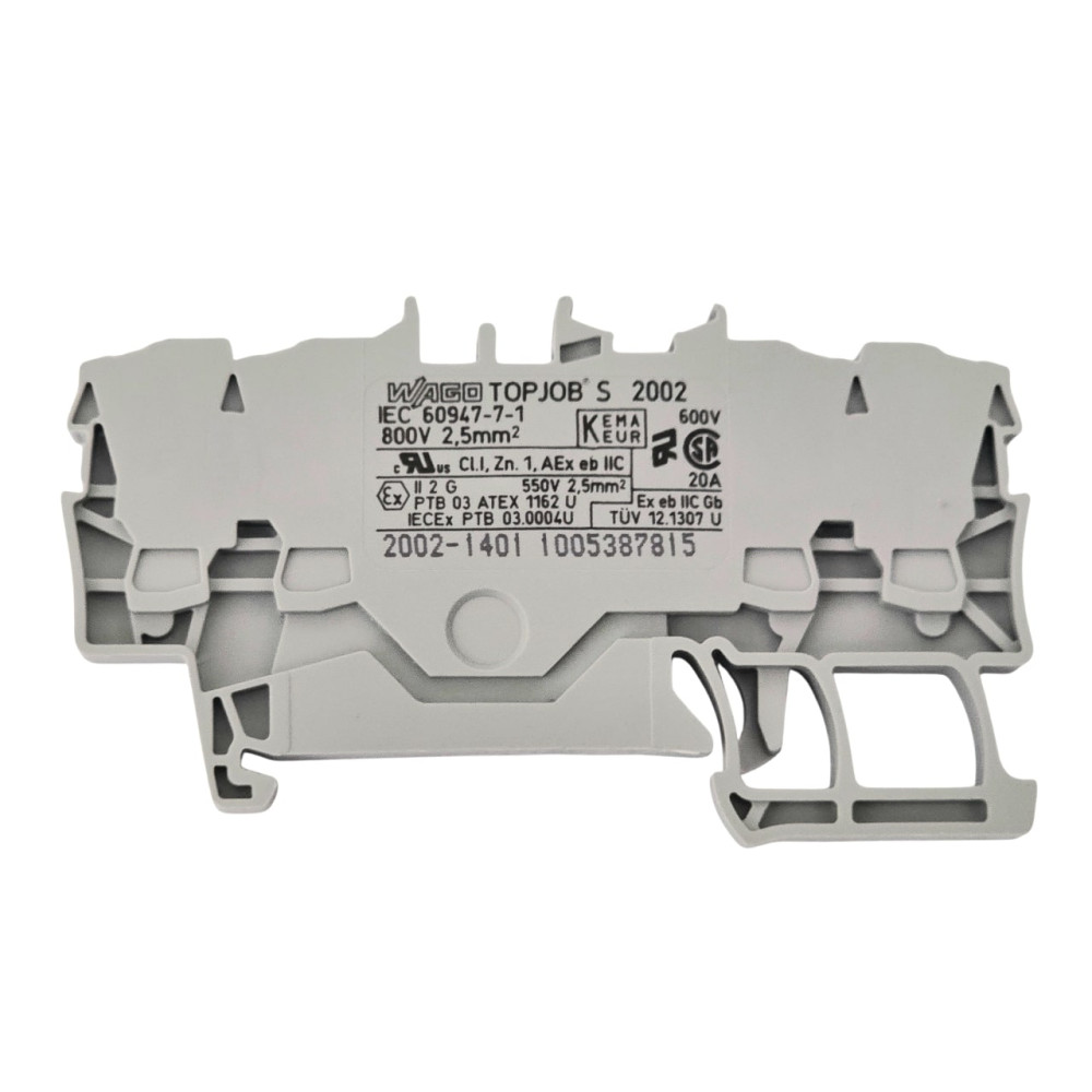 Złączka 2002-1401 4‑przewodowa 2,5mm2 szara