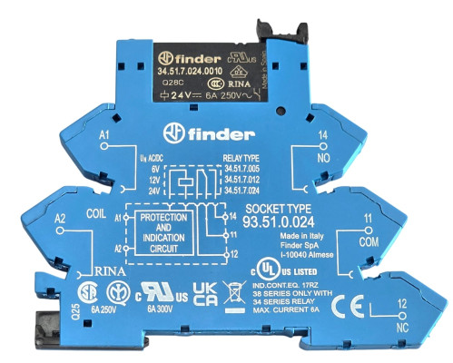 Przekaźnik 38.61.0.024.0060 1P 6A 24V AC/DC