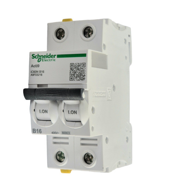 Wyłącznik A9F03216 2P B16 6kA AC iC60N‑B16‑2 nadmiarowo-prądowy