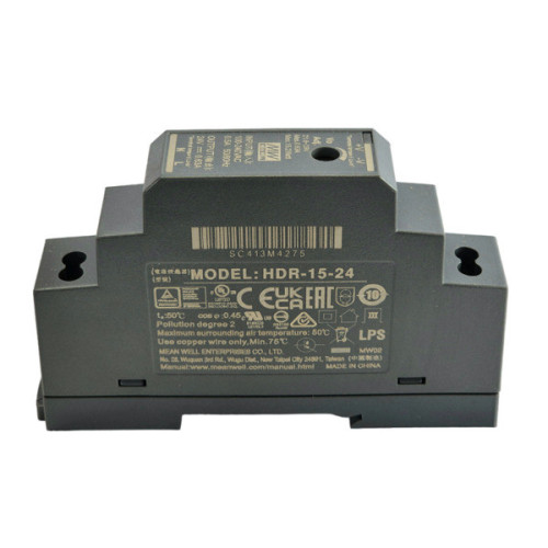 Zasilacz HDR-15-24 ( 24V , 0.63 A DC )