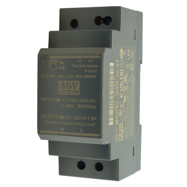 Zasilacz HDR-30-24 ( 24V , 1.5 A DC )