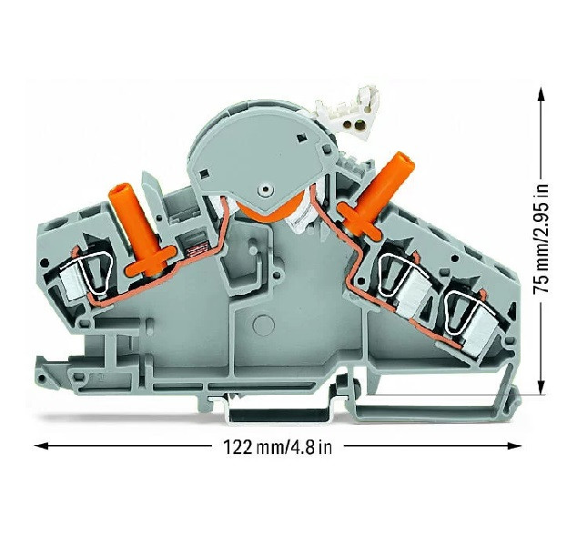 Złączka rozłączalno-pomiarowa 6mm2 282-860 Złączka rozłączalno-pomiarowa 6mm2 282-860