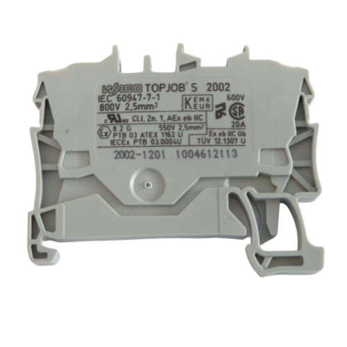Złączka 2002-1201 ( 2.5 (4) mm2, 2-przewodowa, szara )