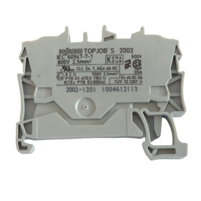 Złączka 2002-1201 ( 2.5 (4) mm2, 2-przewodowa, szara )