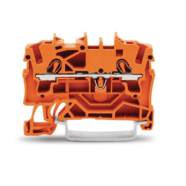Złączka 2002-1202 ( 2.5 (4) mm2, 2-przewodowa, pomarańczowa ) Złączka 2002-1202 ( 2.5 (4) mm2, 2-przewodowa, pomarańczowa )