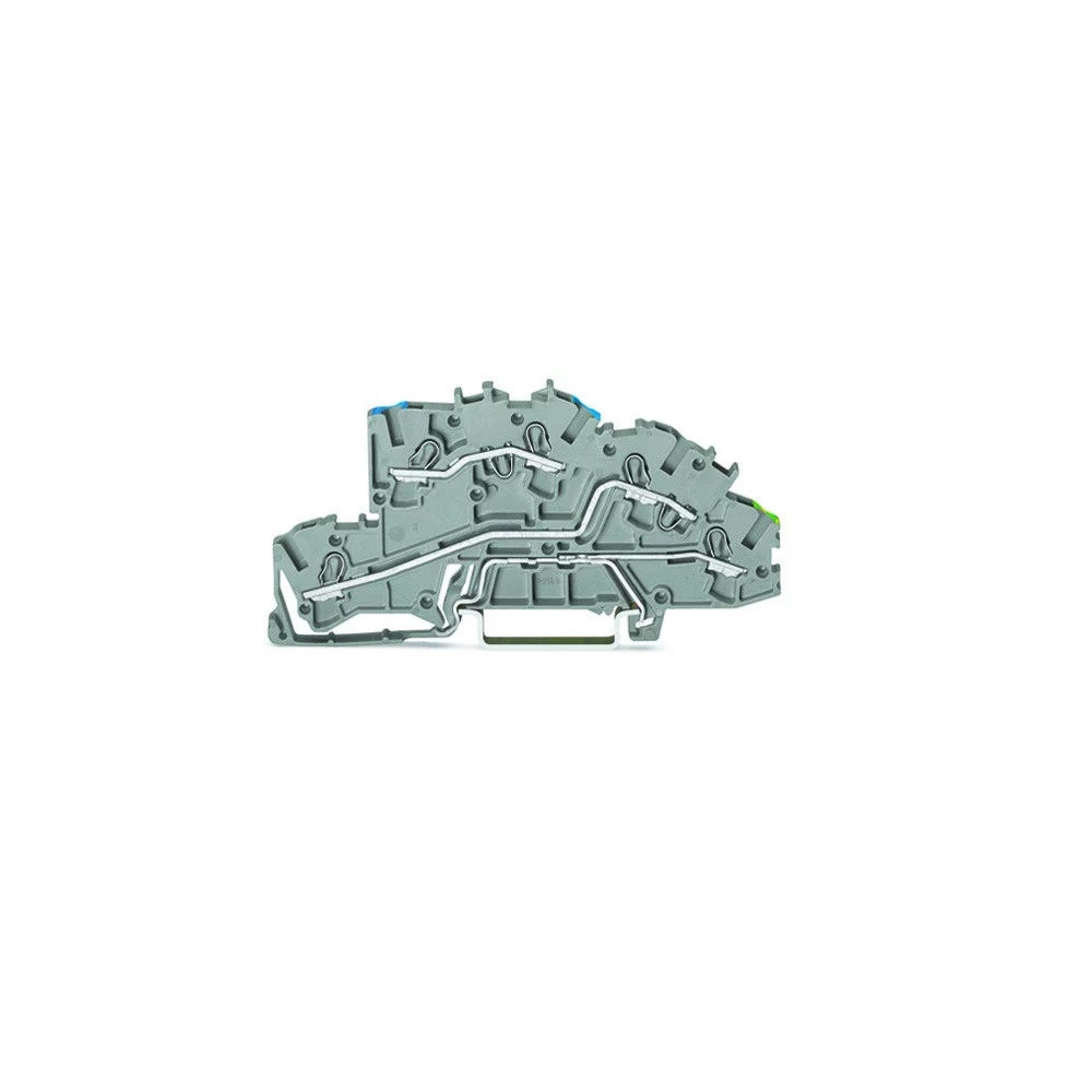 Złączka 2003-7646 3‑pietrowa 4mm2 N/L/PE szara 