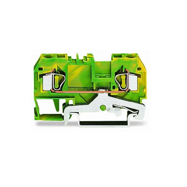 Złączka 281-907 ( 2 przewodowa, 4 mm2, ż/o ) Złączka 281-907 ( 2 przewodowa, 4 mm2, ż/o )