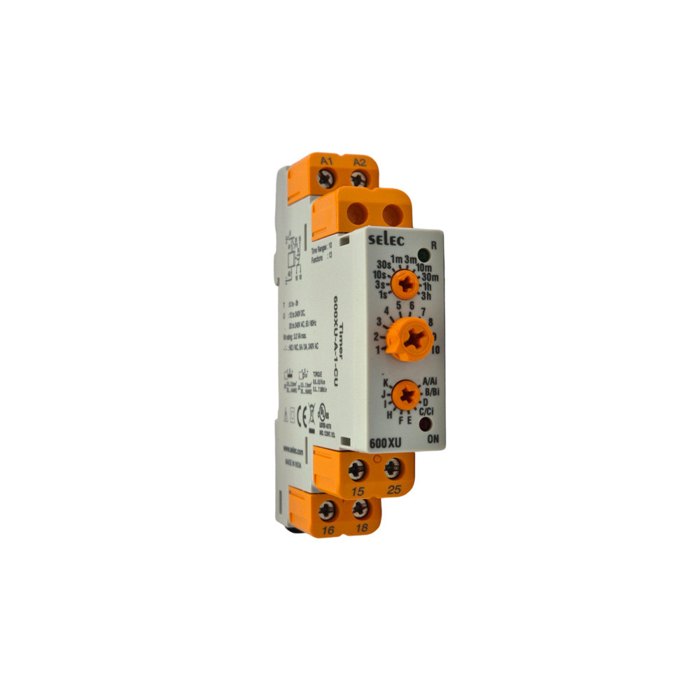 Przekaźnik czasowy 600XU-A-1-CU ( 20-230V AC, 12-240V DC, 13 funkcji )