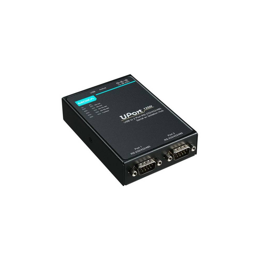 Konwerter UPort 1250I/EU 2x RS-232/422/485 na USB, Optoizolacja