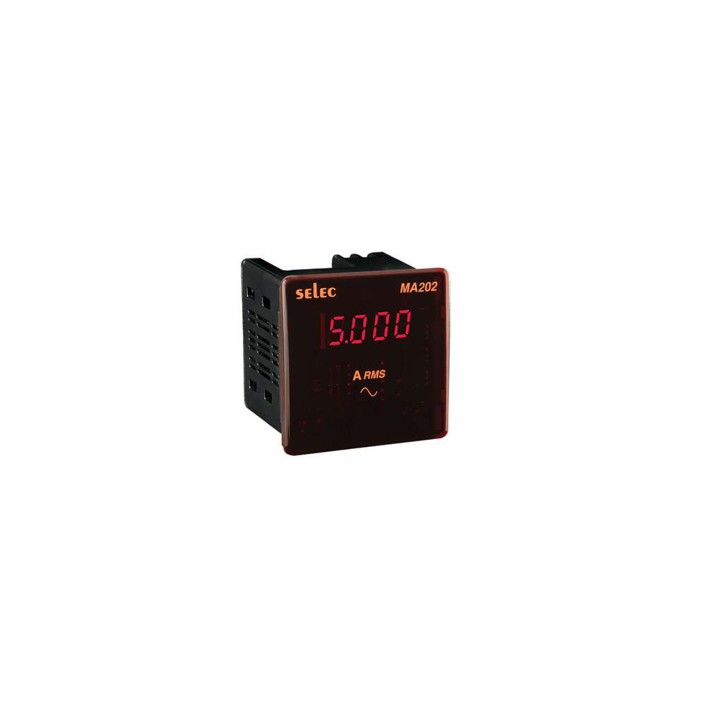Amperomierz MA202-CU ( 0-5A, 1 faza, zas. 230V AC )